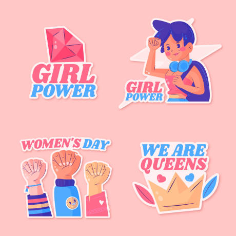 源文件下载【享设计】搜索编号：53280014717803065【卡通人物贴纸手举牌】