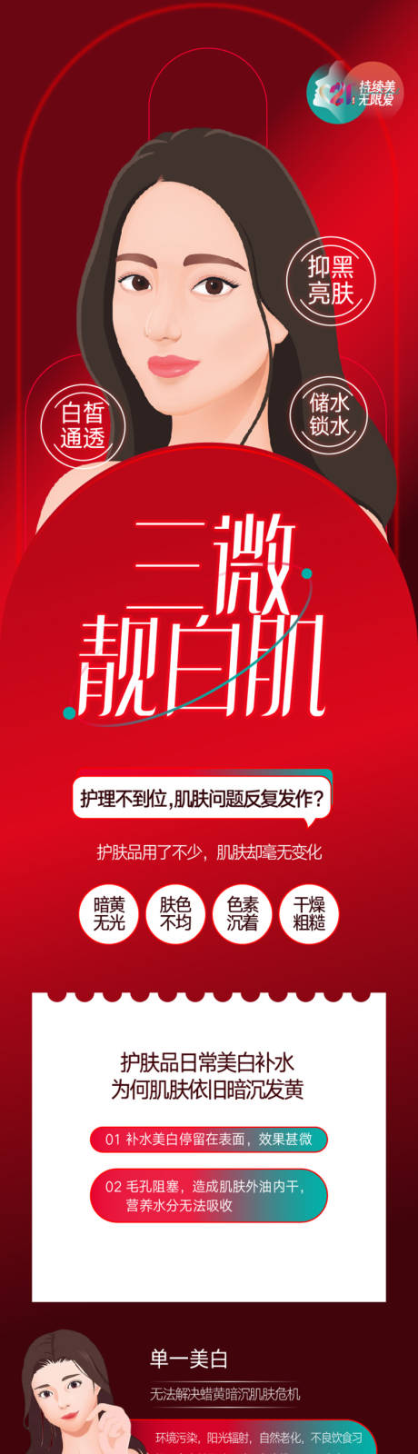 源文件下載【皮膚美容海報長圖設計】編號：25440015293981450