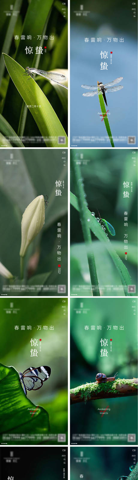 源文件下载【惊蛰刷屏海报】编号：83170015064325594