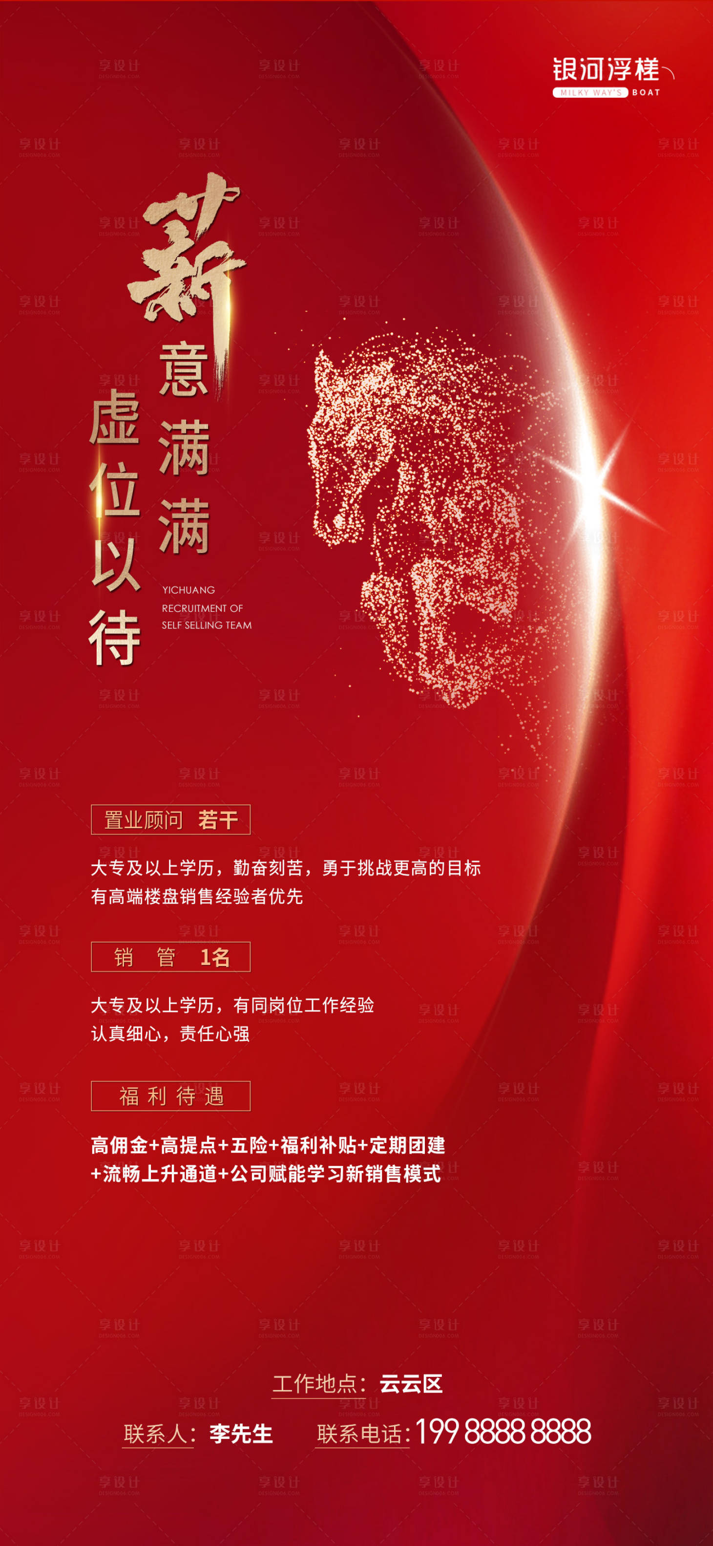 源文件下載【房地產招聘海報】編號：71980015654548626