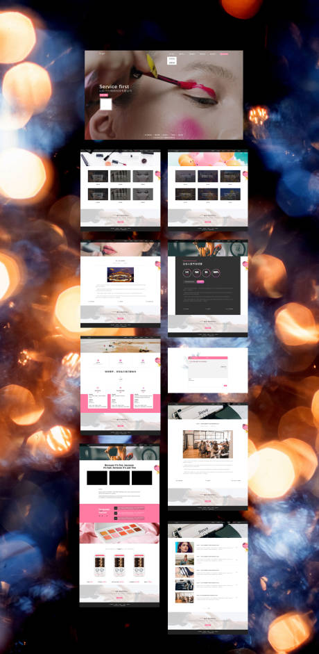 美妆网络科技公司网站网页设计-源文件【享设计】