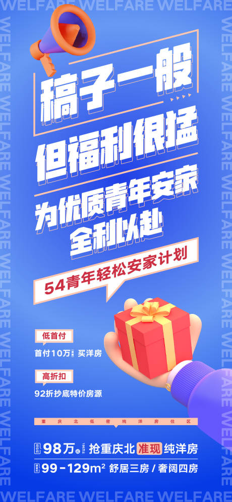 源文件下载【房地产项目五四活动折扣特价海报】编号：99350015707649901