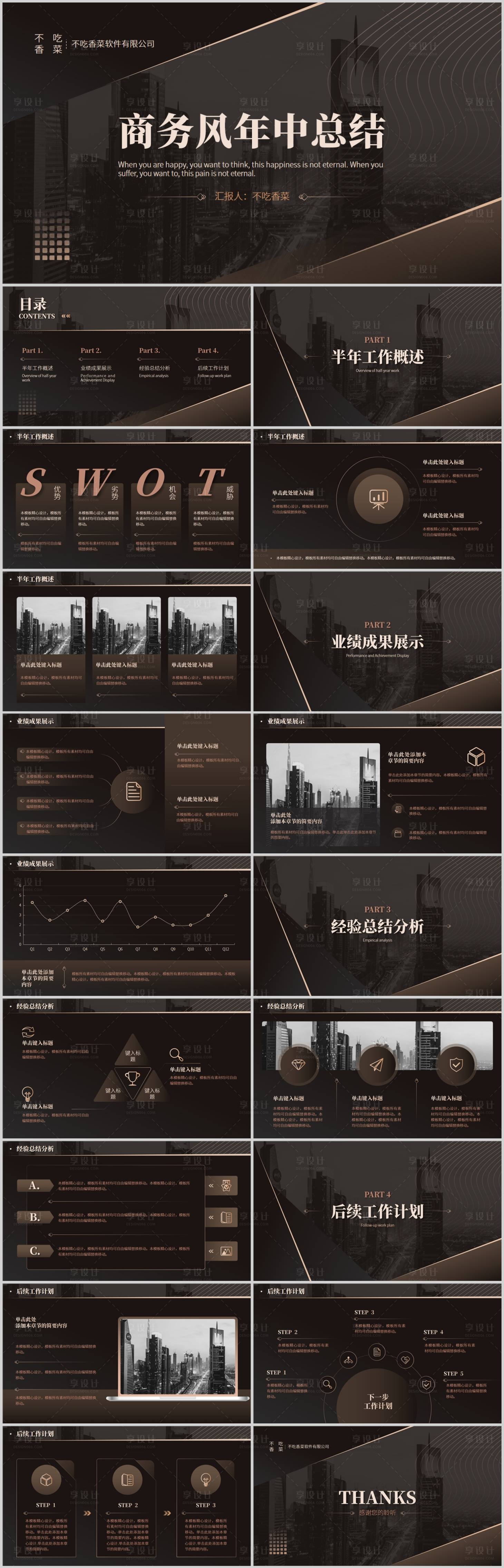 源文件下載【享設(shè)計(jì)】搜索編號：55640015434698411【商務(wù)風(fēng)黑金年中年終總結(jié)匯報(bào)】