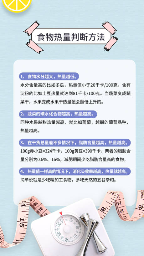 源文件下载【享设计】搜索编号：87940015502372760【减肥瘦身科普小知识海报】