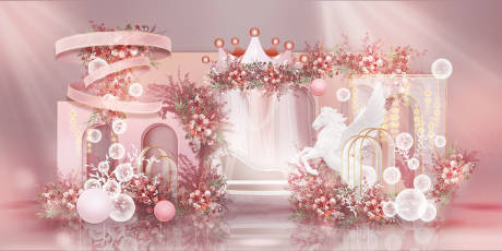 编号：20230307155244260【享设计】源文件下载-粉色浪漫婚礼迎宾区