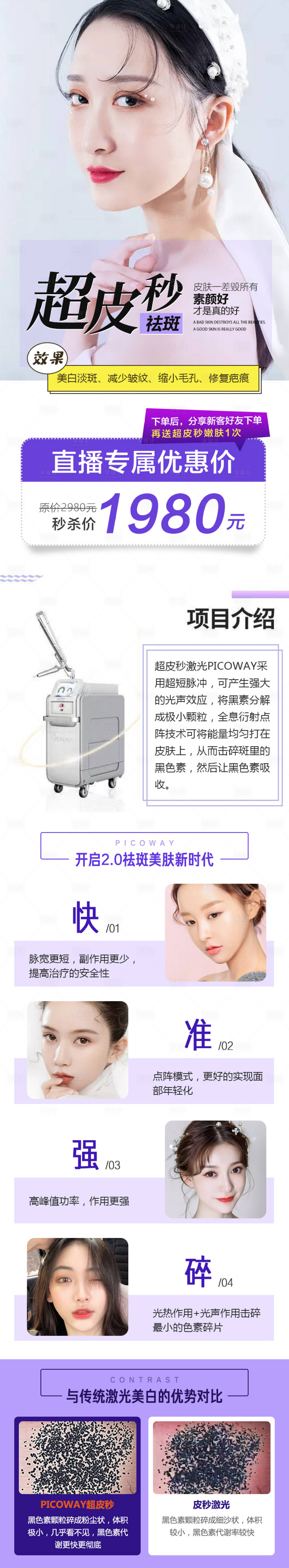 源文件下載【享設計】搜索編號：71040015701775007【超皮秒祛斑單次詳情】