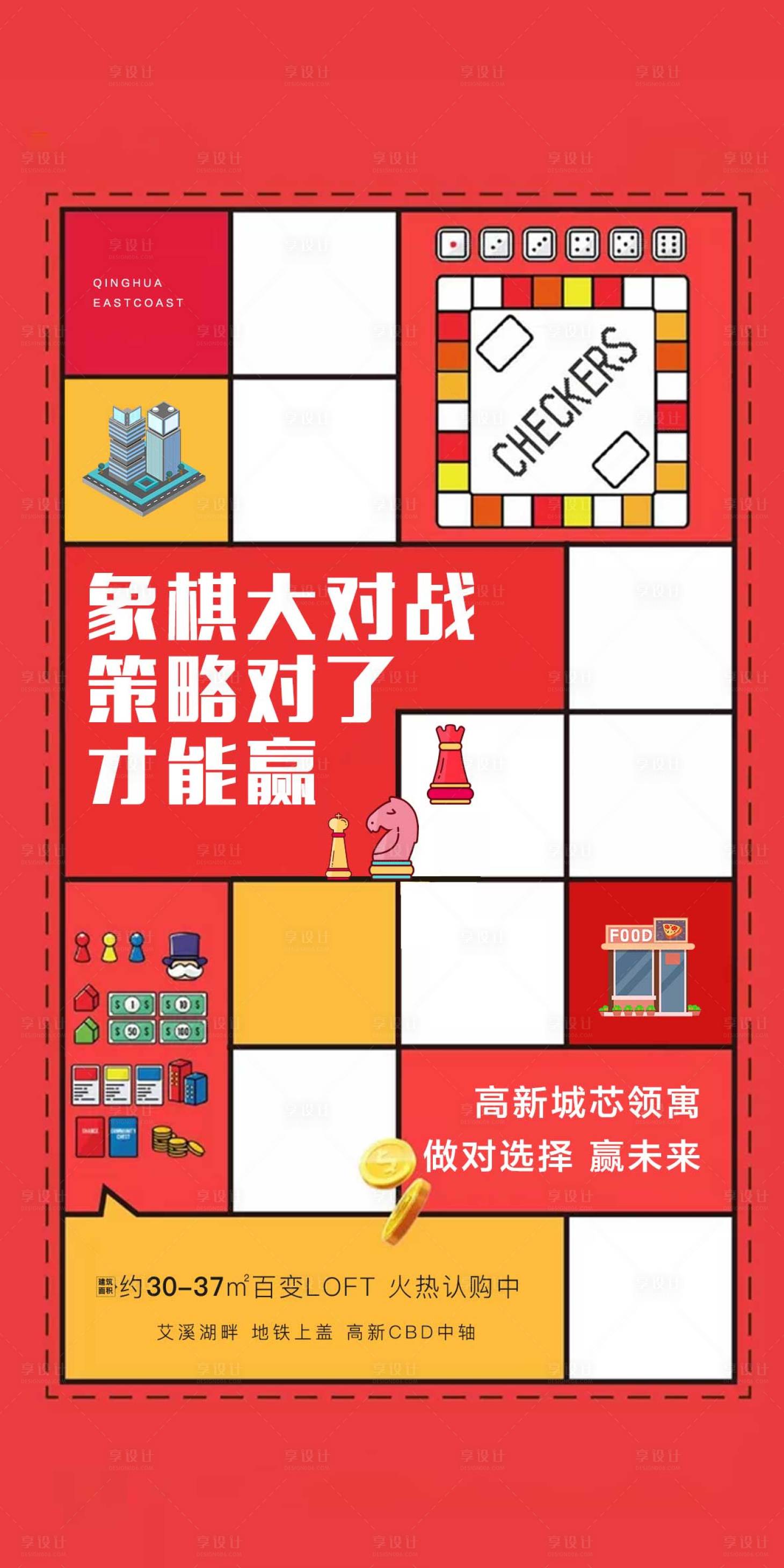 源文件下载【LOFT公寓价值点单图海报】编号：54250015388759774