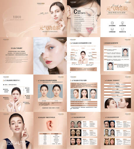 源文件下载【医美元气幼态脸项目画册封面和内容】编号：91750015610962456