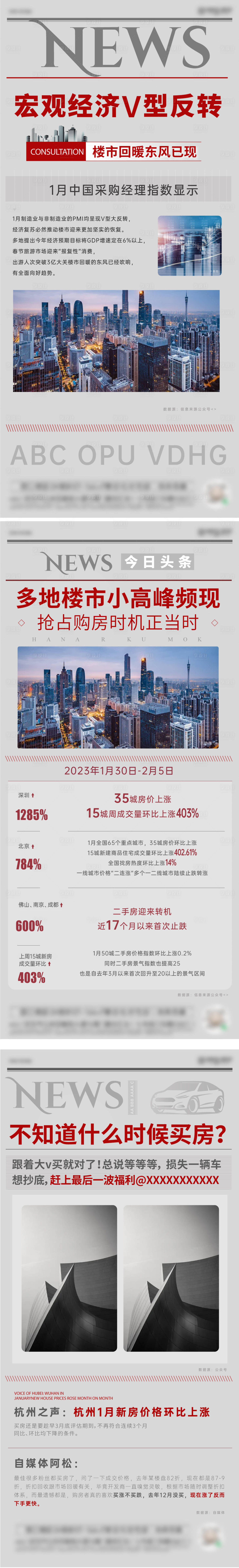 源文件下載【享設計】搜索編號：77220015533156033【地產政策利好系列海報】