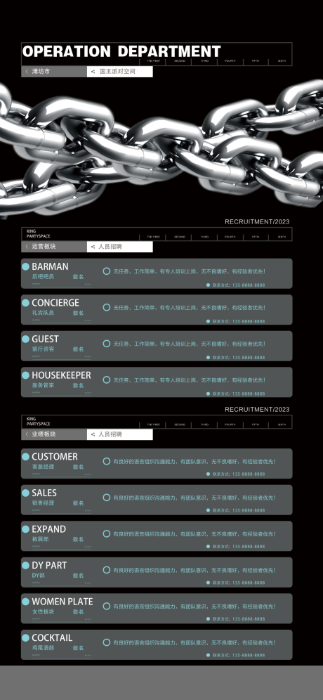 源文件下载【酒吧招聘海报】编号：76060015048916427