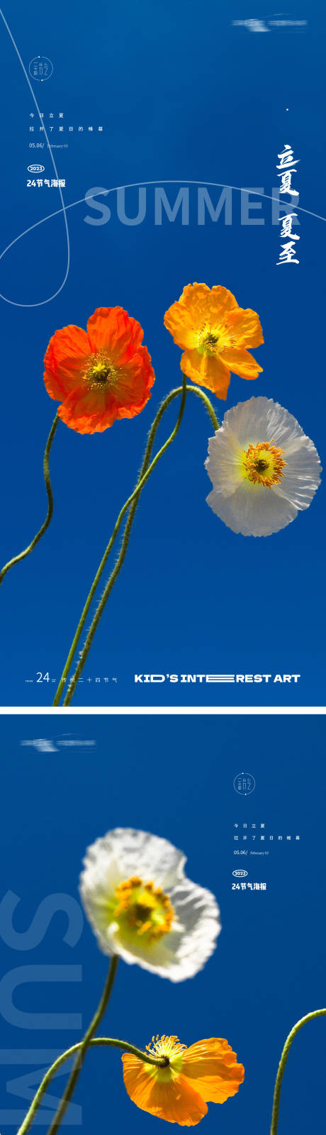 编号：20230327183913700【享设计】源文件下载-夏季花卉24节气海报