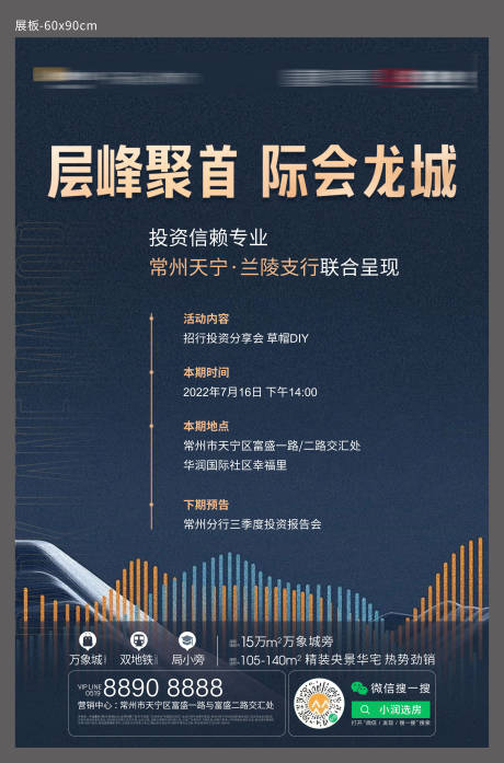 源文件下载【享设计】搜索编号：42010015658248558【招商展会流程展板】
