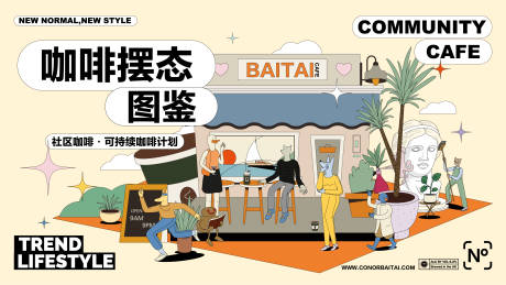 源文件下载【社区咖啡主题海报】编号：82120015630807150