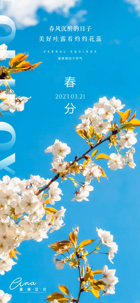 源文件下载【春分节气海报】编号：86460015531465910