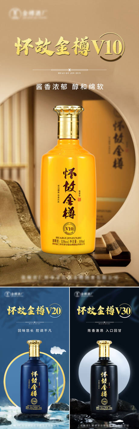 源文件下载【白酒宣传系列海报】编号：81790015646024377