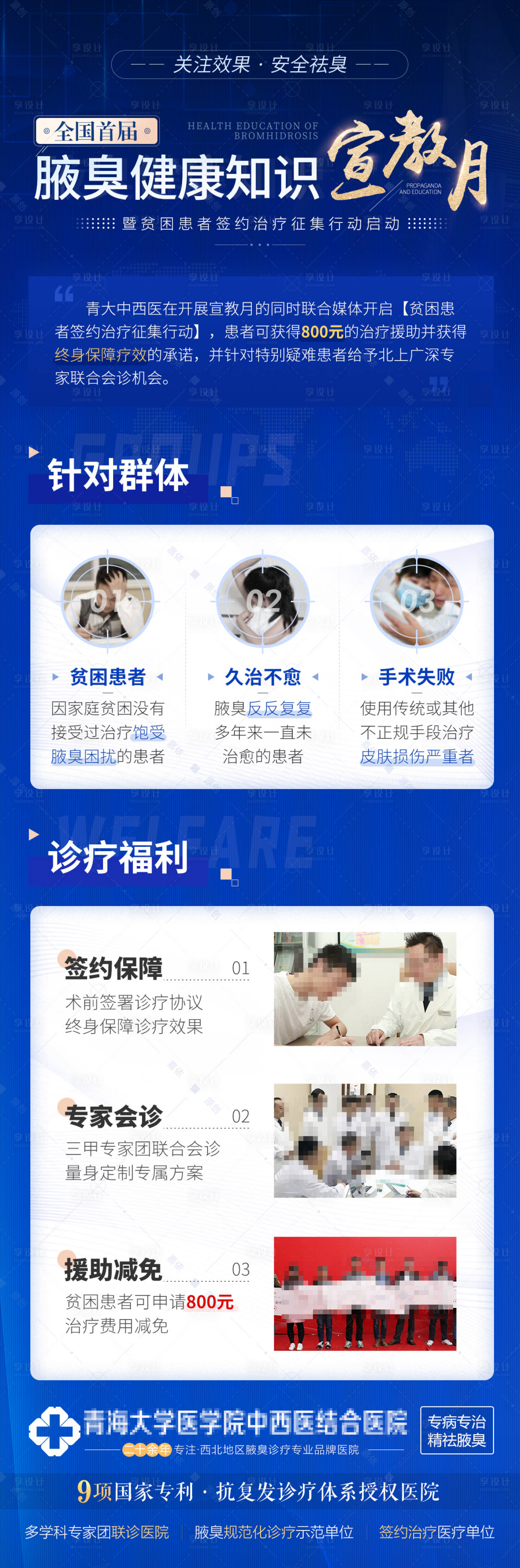 源文件下載【享設計】搜索編號：84500003902548289【腋臭科普宣傳月海報醫療長圖】