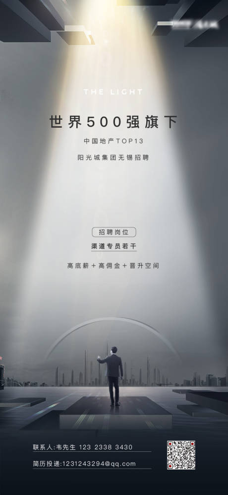 源文件下载【房地产城市招聘海报】编号：20230322183641136