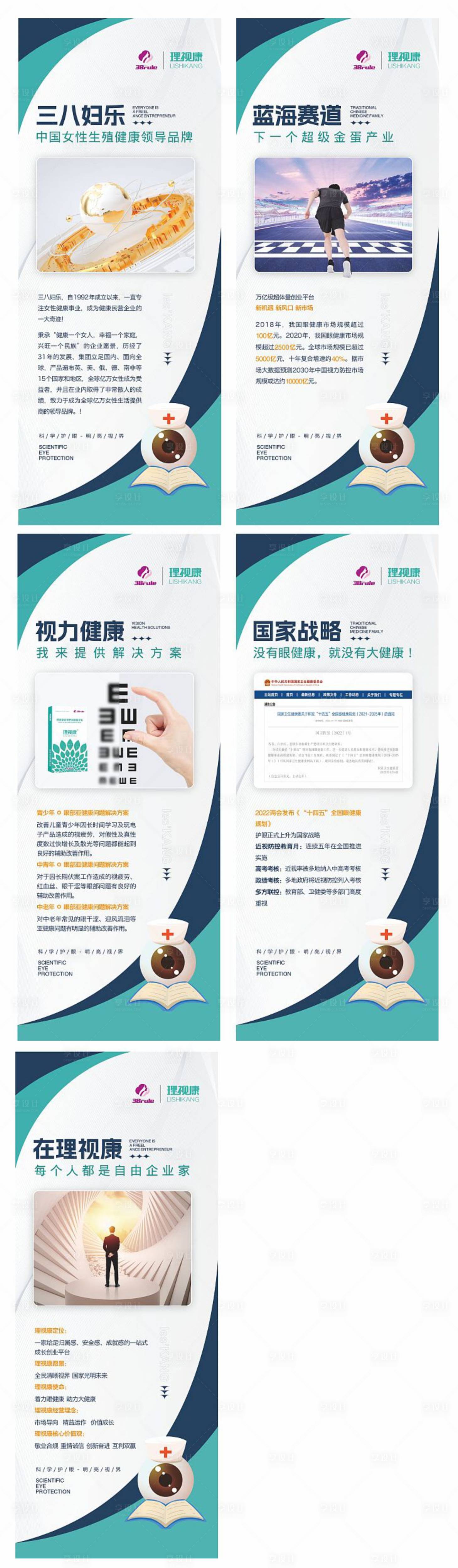 源文件下载【享设计】搜索编号：27050015371591058【护眼凝胶产品系列海报】