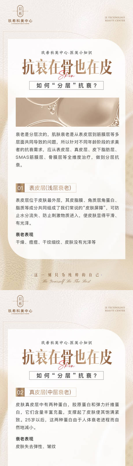 源文件下載【醫(yī)美分層抗衰小知識海報】編號：39620015715065426