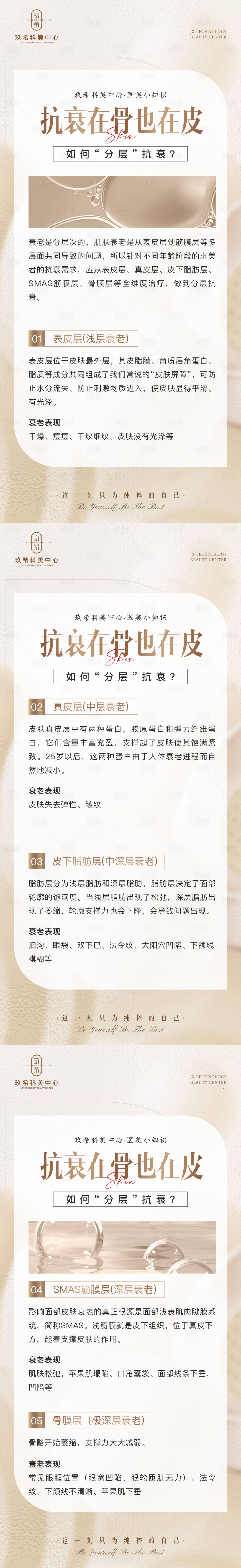 源文件下載【醫美分層抗衰小知識海報】編號：39620015715065426