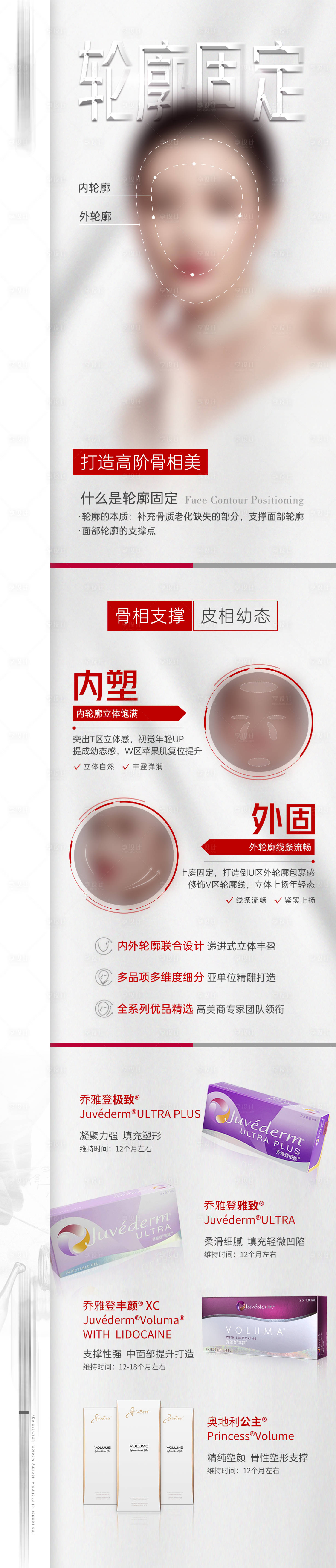 源文件下載【享設計】搜索編號：96060015403352278【醫美面部輪廓玻尿酸填充海報長圖】