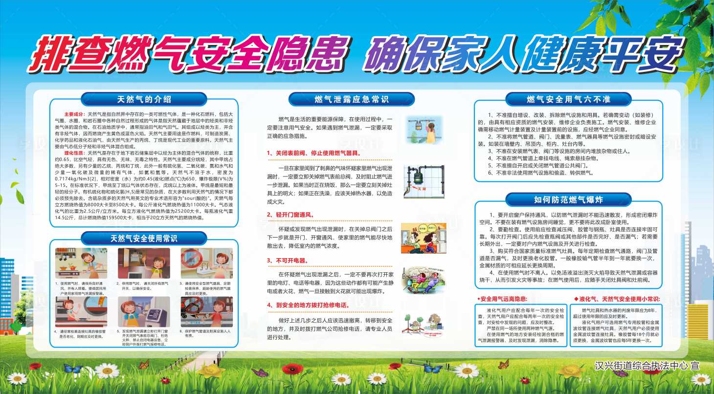 源文件下載【享設計】搜索編號：56230015111313391【社區燃氣安全宣傳背景板】