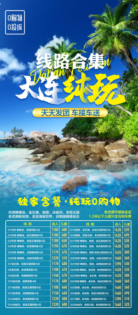 源文件下载【大连旅游合集长图】编号：30480015748009555