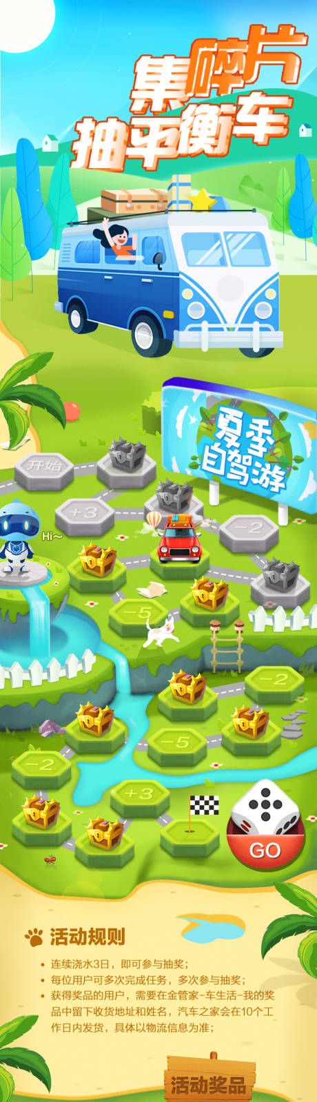 源文件下载【夏季自驾游游戏活动长图】编号：70670015695431743