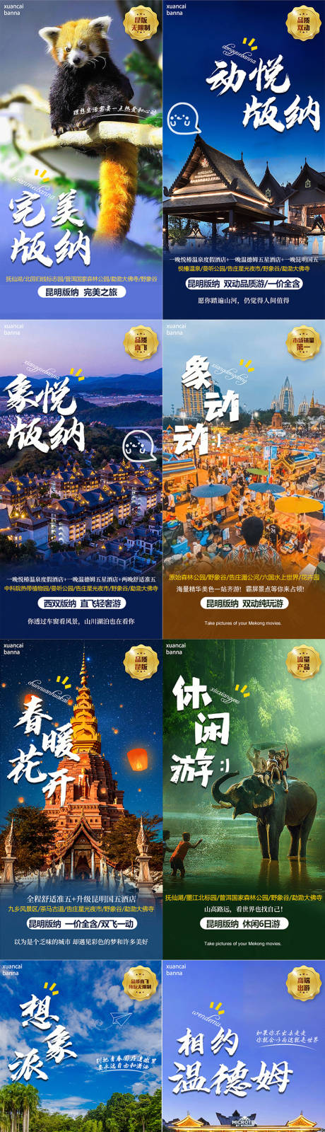 源文件下載【享設計】搜索編號：58690015353239759【版納宣傳系列海報】