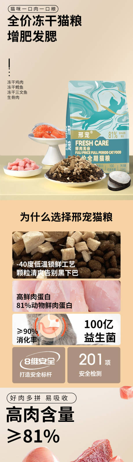 源文件下载【猫粮详情页】编号：80520015575594170