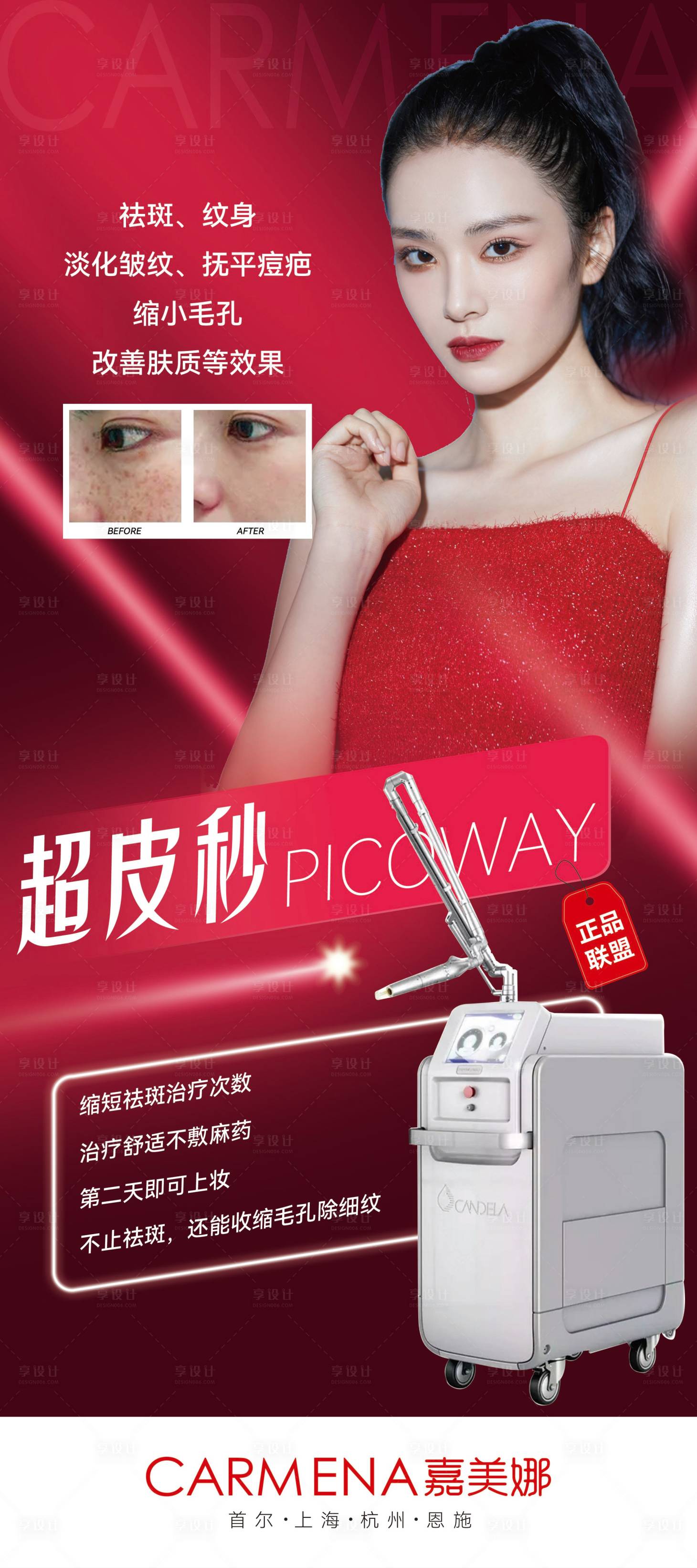 源文件下载【享设计】搜索编号：13960015096808717【医美仪器简介海报展架】