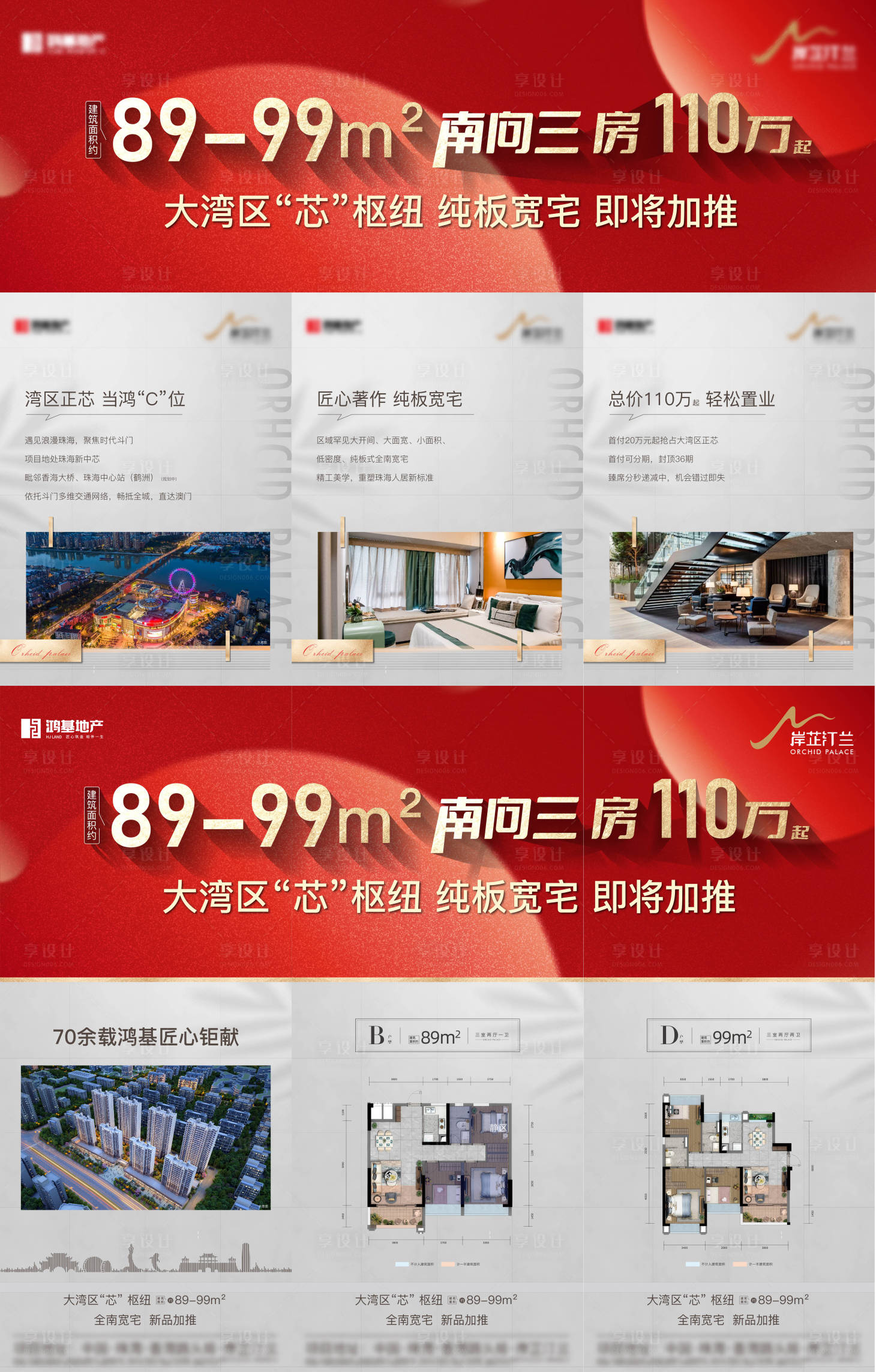 源文件下載【地產價值點三宮格海報】編號：77620015072232973