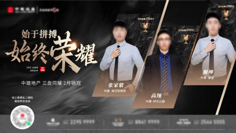 源文件下载【横版人物团队销冠海报】编号：18980015076024100