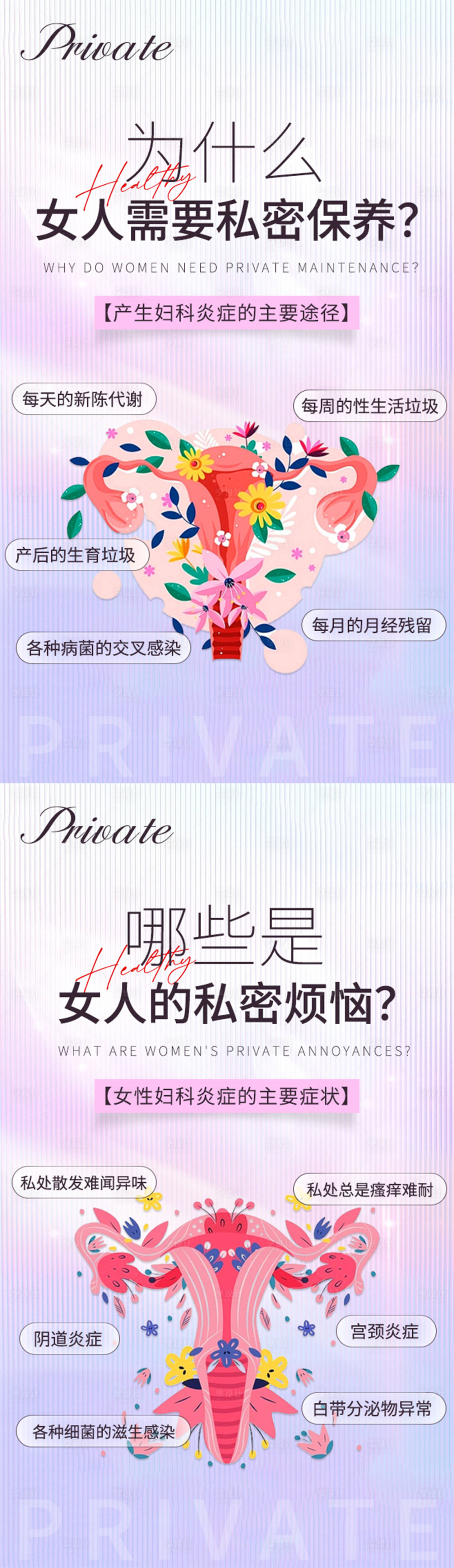 源文件下载【私密养护系列海报】编号：79480015311381812