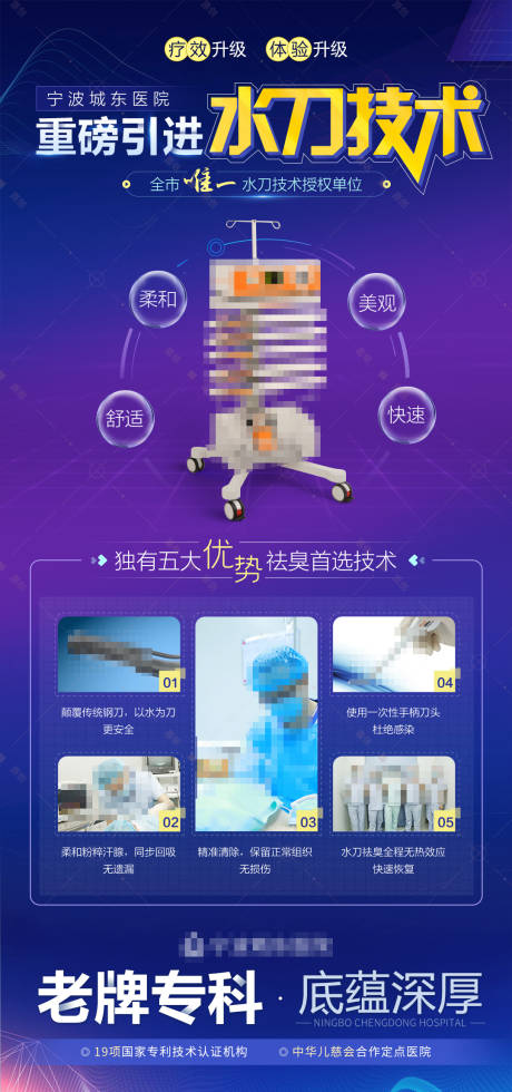 源文件下载【享设计】搜索编号：11140015519205608【技术革新仪器医疗海报】