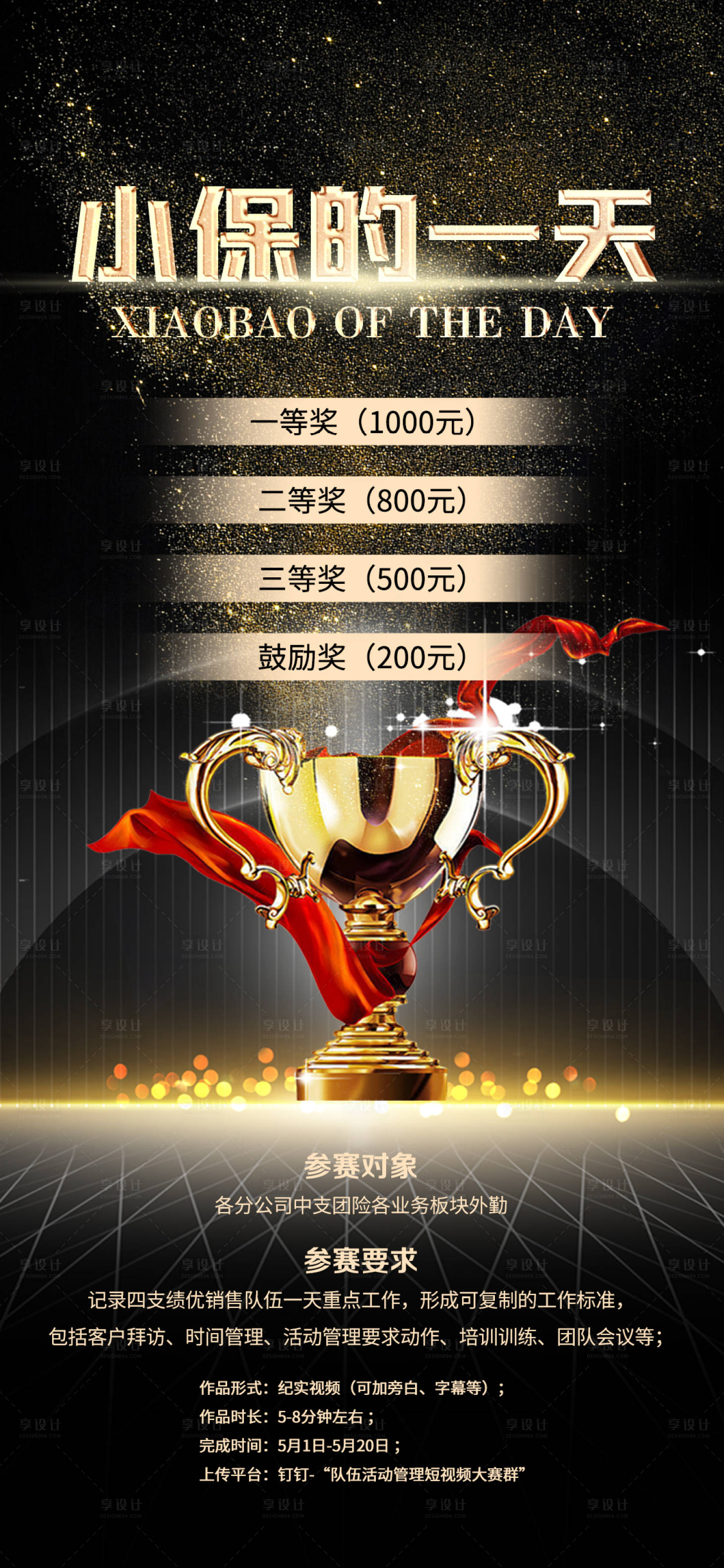 源文件下载【销冠奖杯获奖海报】编号：16410015687046148