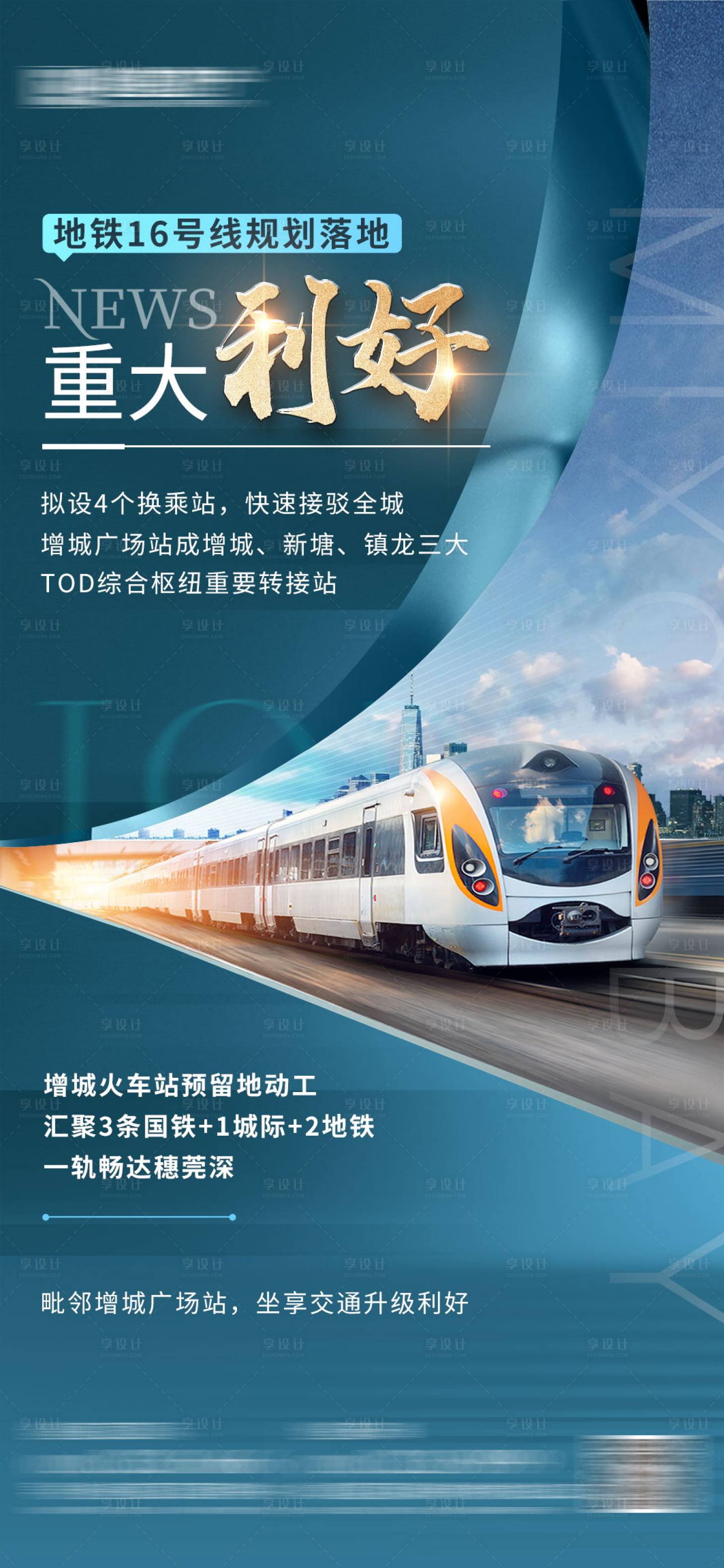 源文件下載【享設計】搜索編號：56390015561337769【地產交通便利海報】
