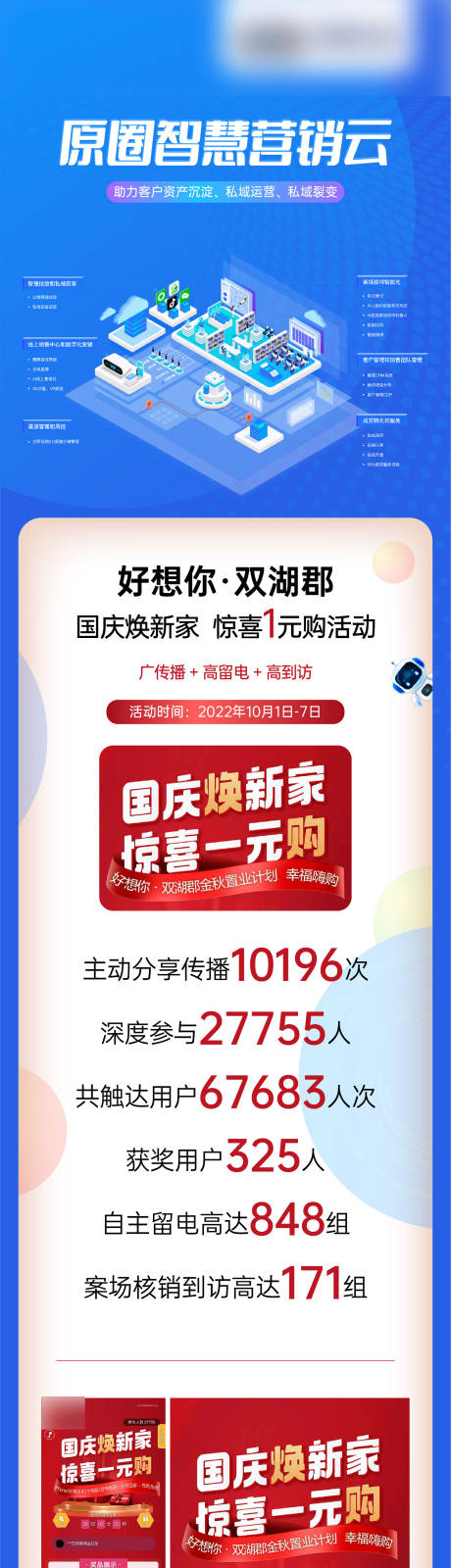 源文件下载【享设计】搜索编号：57520015580294870【圆圈智慧科技蓝色长图】