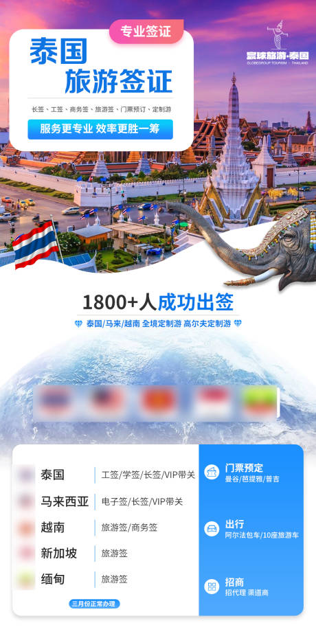 源文件下载【签证推广旅游海报】编号：11530015433517341