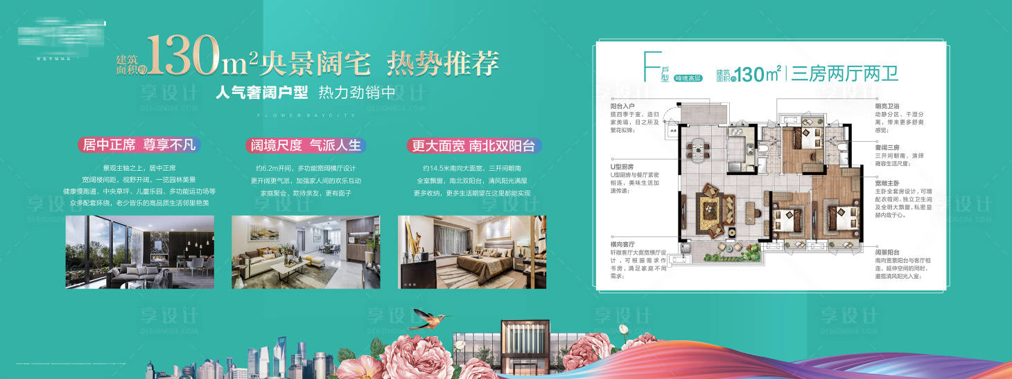 源文件下載【享設計】搜索編號：54550015527109135【戶型價值展架 】