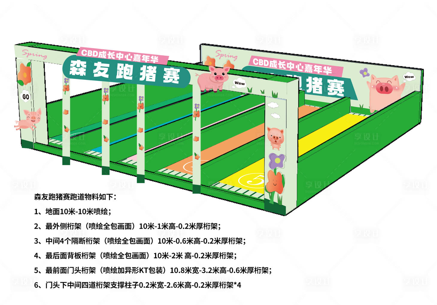源文件下載【享設計】搜索編號：78660015328621439【春日小豬比賽包裝畫面】