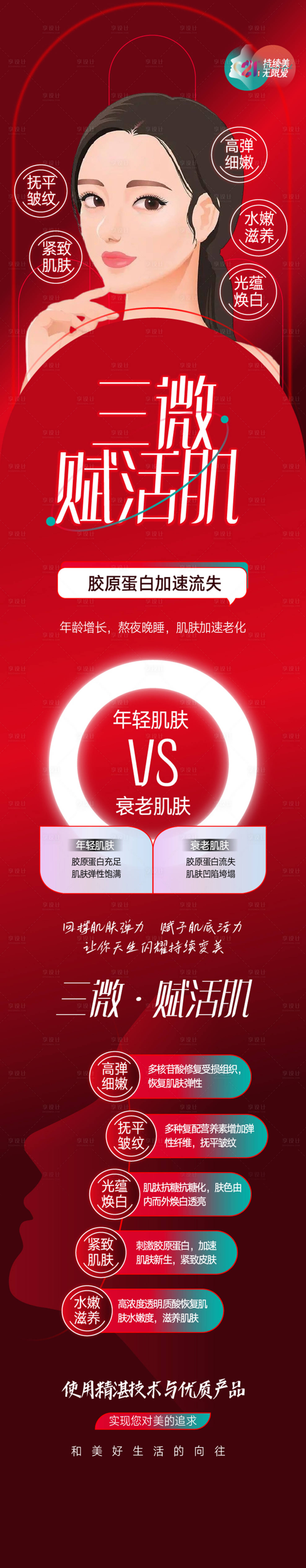 源文件下载【享设计】搜索编号：93560015294128317【皮肤整形美容长图】
