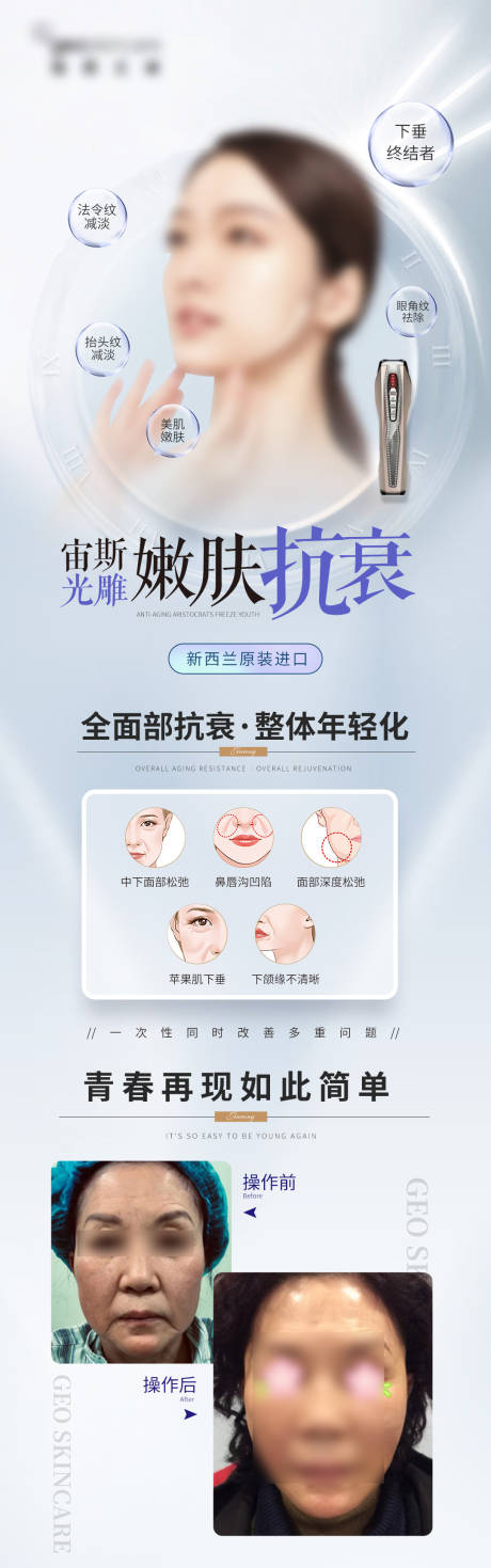 源文件下載【享設計】搜索編號：95070015459354318【醫美儀器項目介紹海報】