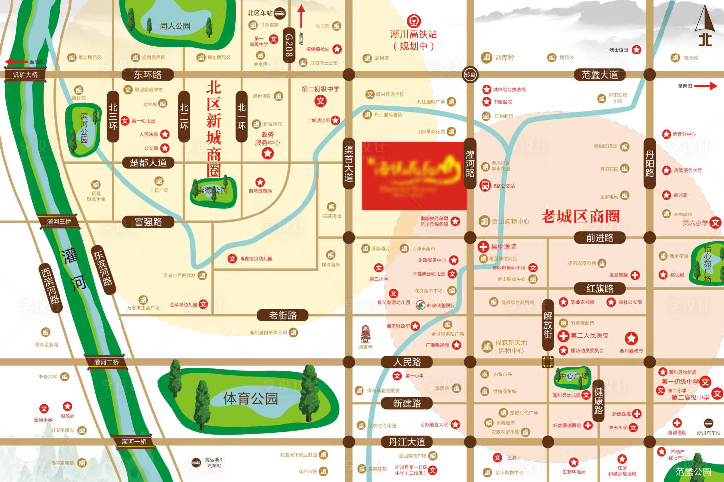 源文件下载【享设计】搜索编号：82220015159305142【项目区位图】