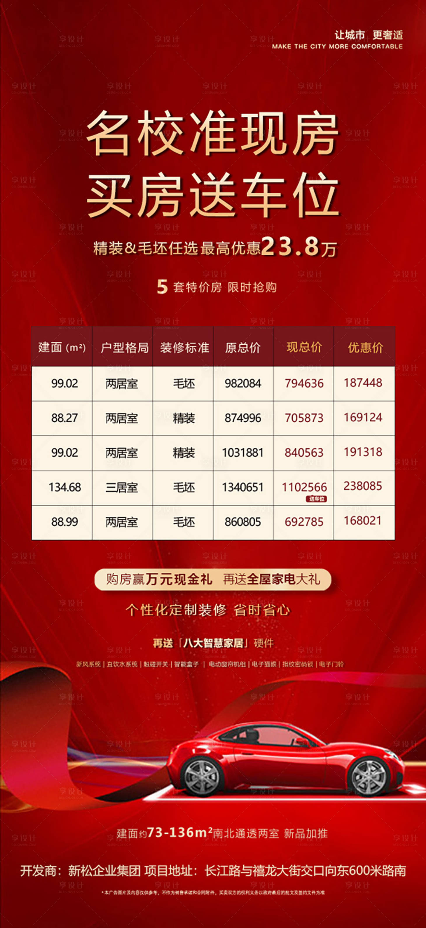源文件下载【享设计】搜索编号：78450015404851272【地产特价房海报】