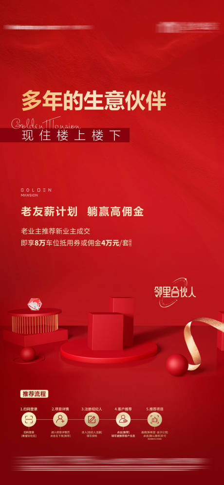 源文件下载【老带新海报】编号：57290015386086021