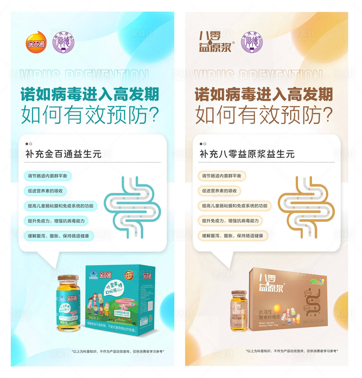 源文件下载【享设计】搜索编号：67910015136186987【益生菌海报】