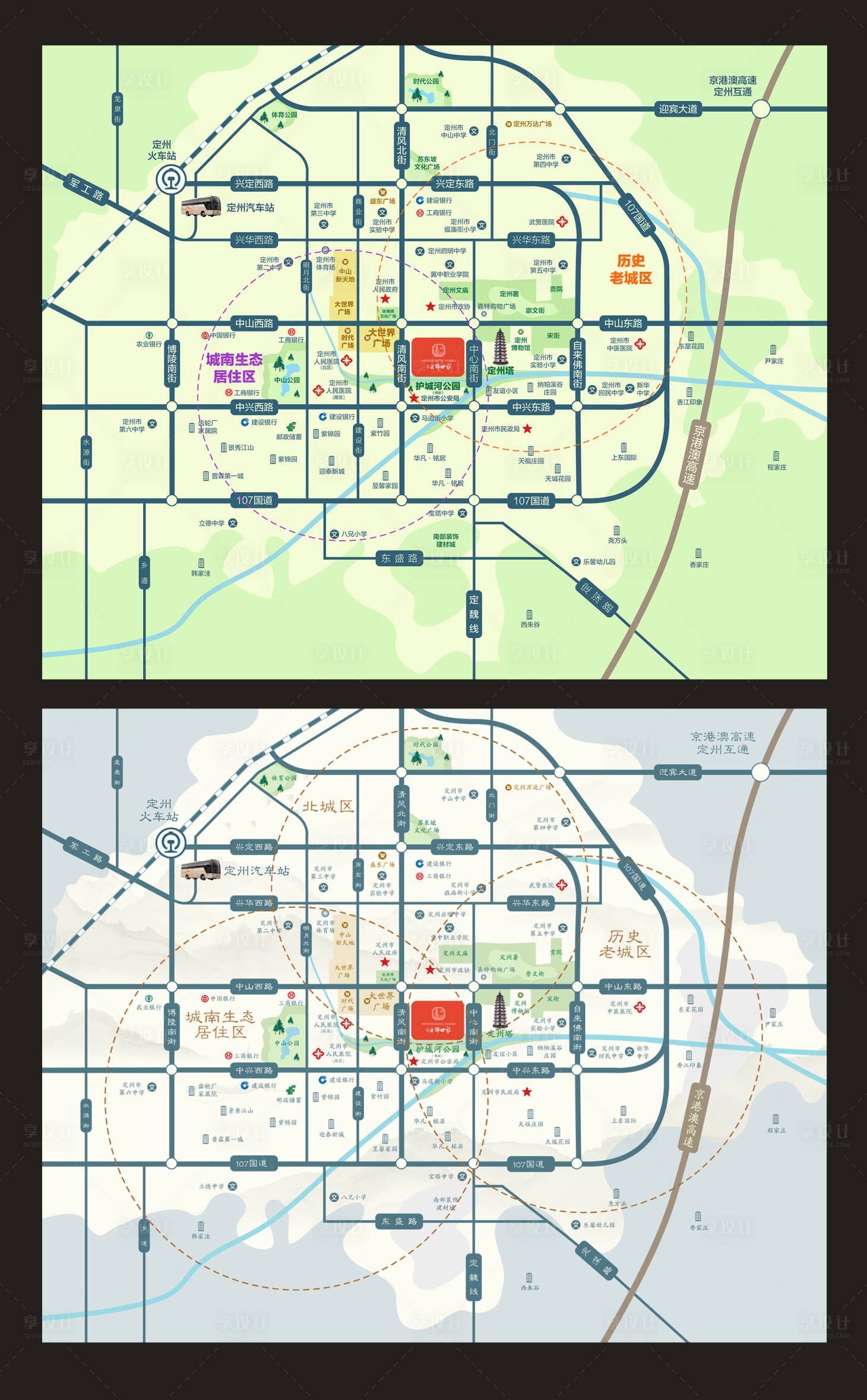 源文件下载【中式生态绿色区位图】编号：20230323103752196