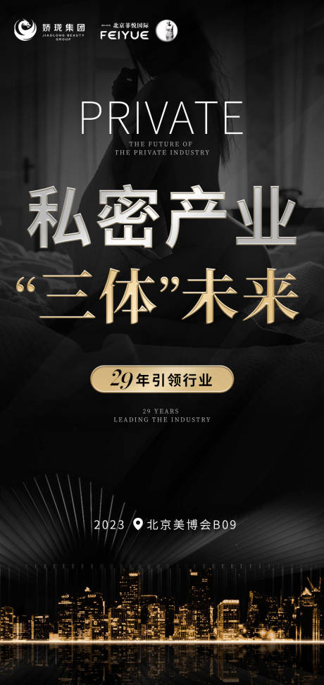 私密医美项目招商海报