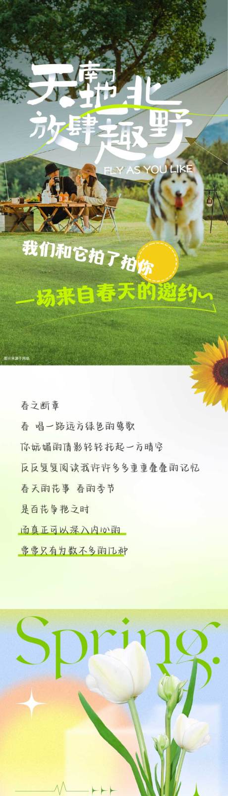 源文件下载【春日露营长图专题设计】编号：37500015227831625